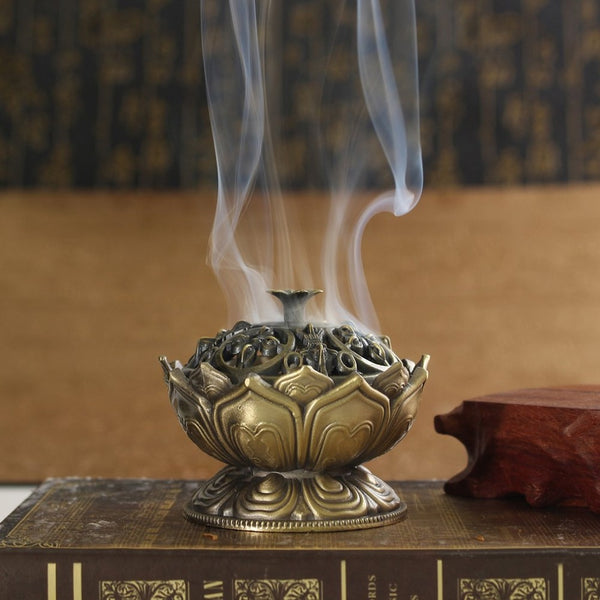 Handmade Lotus Flower Incense Burner